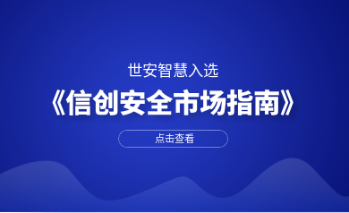 安全審計領域唯一廠商｜世安智慧入選數世咨詢《信創(chuàng)安全市場指南》